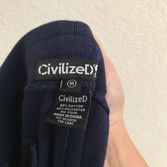 CIVILIZED Clothing “burning cash“ navy joggers M – unisex - Picture 6 of 7